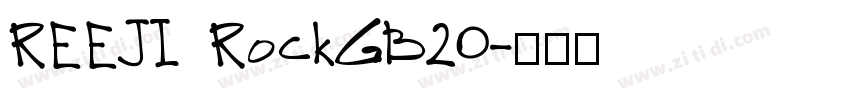 REEJI RockGB20字体转换